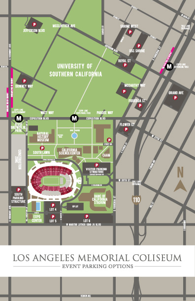 Los Angeles Coliseum Usc Seating Chart