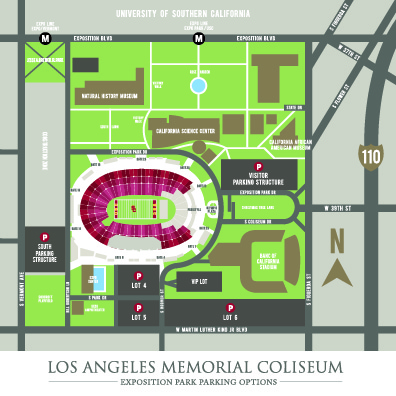 Los Angeles Coliseum Usc Seating Chart