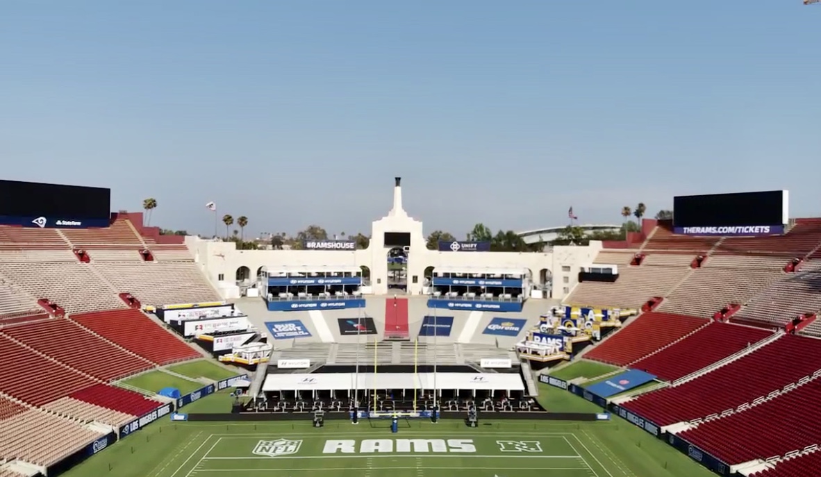 View of the Rams' field