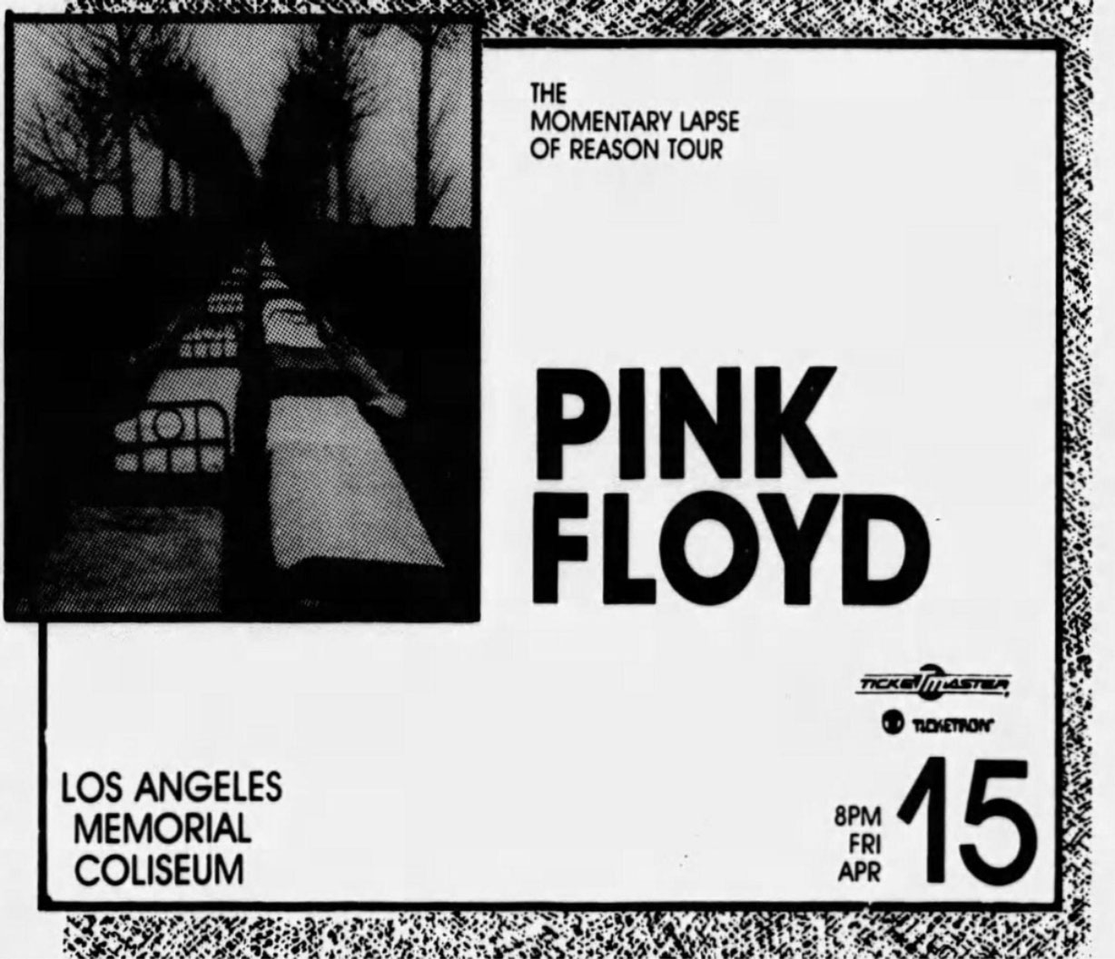 Pink Floyd ‘A Momentary Lapse of Reason’ Tour